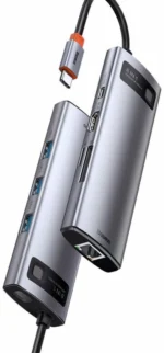 Baseus Metal Gleam Series 8-in-1 USB-C Hub - Image 3