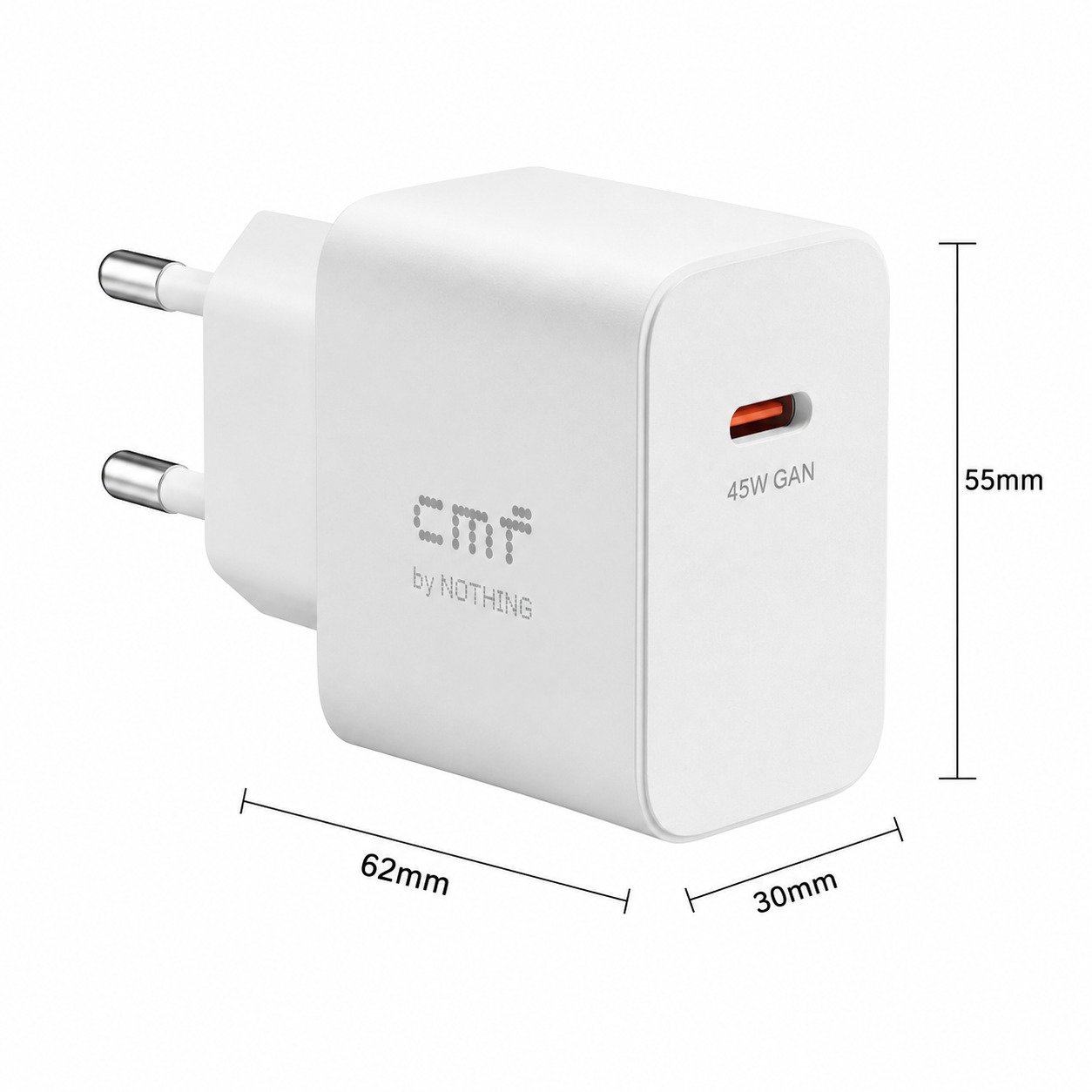 NOTHING BY CMF 45 WATTS GAN ADAPTER. CMF 45 Watts GAN Adapter - Image 1