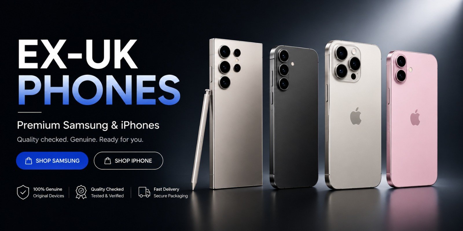 Ex-UK Phones Website Banner